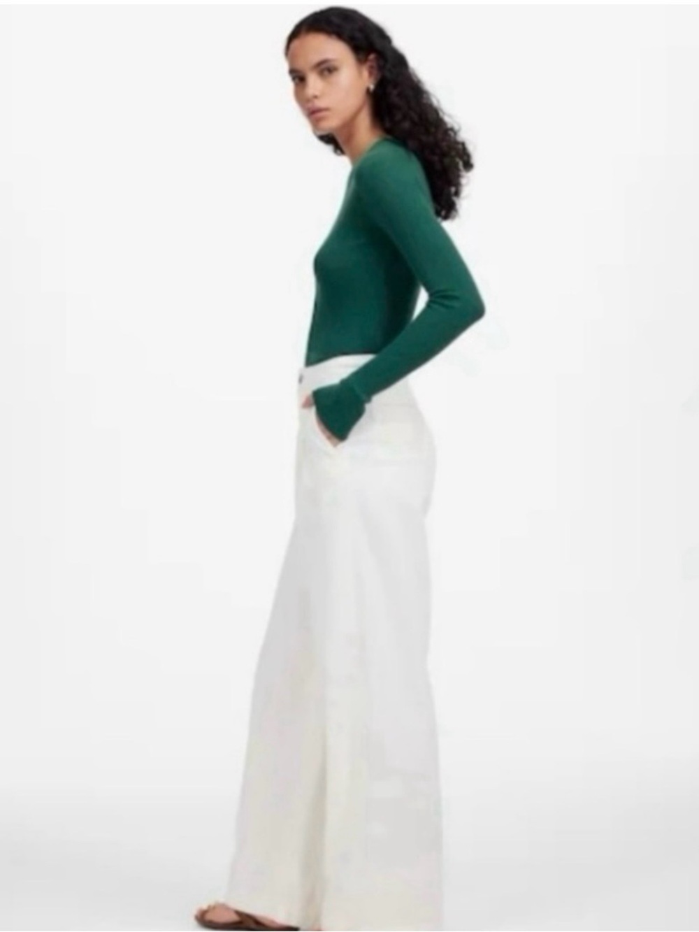 Madewell Cream Wide-Leg Pants
Size: 28 - Picture 6 of 9